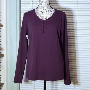 Banana Republic Purple Long Sleeve Top